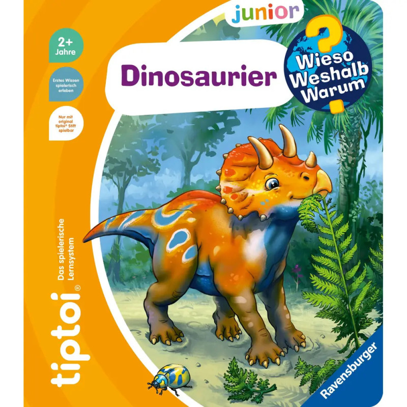 Ravensburger tiptoi® Www Junior Dinosaurier – Interaktives Lernbuch (4-7 J.)