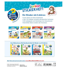 Ravensburger: Wieso? Weshalb? Warum? junior Stickerheft Kindergarten – Ab 3 Jahren