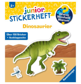 Ravensburger: Wieso? Weshalb? Warum? junior Stickerheft Dinosaurier – Ab 3 Jahren