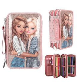 TOPModel 3 Fach Federtasche DOTS