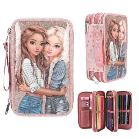 TOPModel 3 Fach Federtasche DOTS