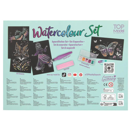 TOPModel Metallic Watercolour Set