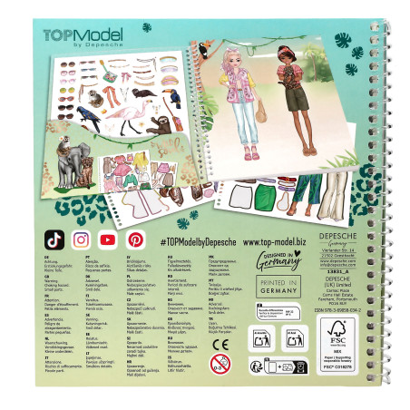 TOPModel Dress Me Up Sticker- buch
