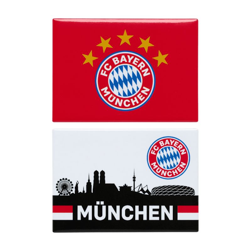 FC Bayern München Magnet-Set Logo & Skyline – Tradition trifft Heimatliebe