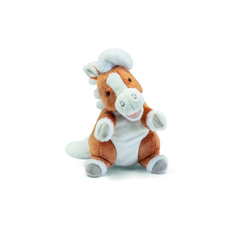 Trudi Handpuppe Pferd Schecke – Hochwertig, weich & ideal für kreatives Spiel