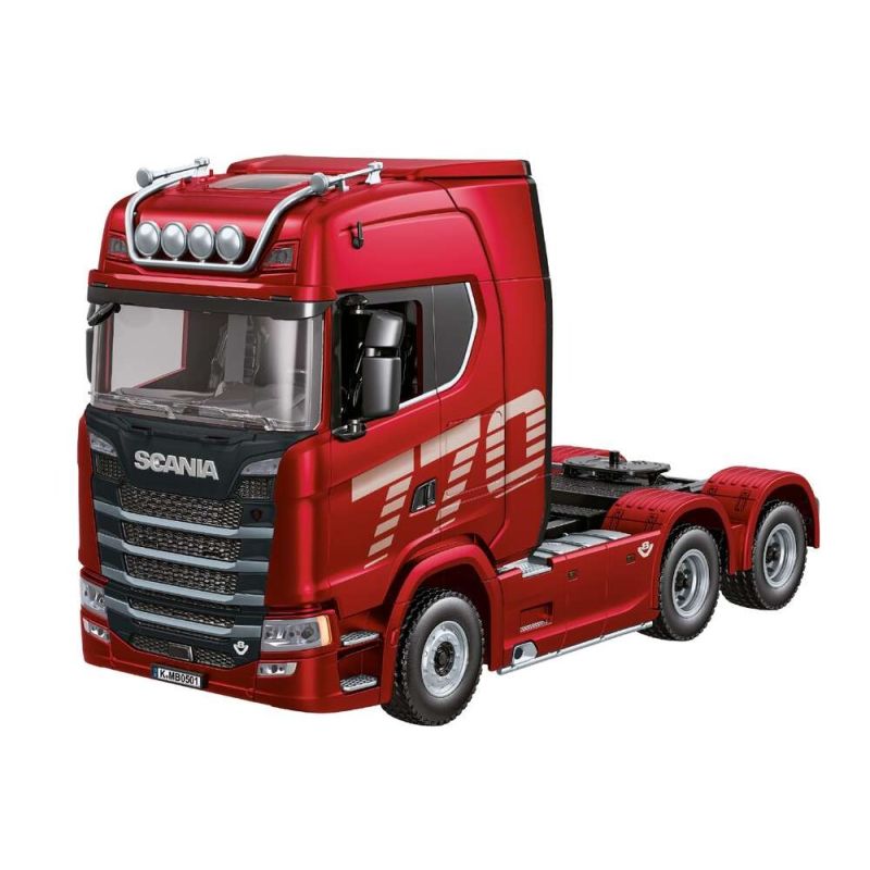 DF-Models Scania 770S V8 LKW 1:18 RTR rot | Detailgetreues RC Modell mit Sound & Licht