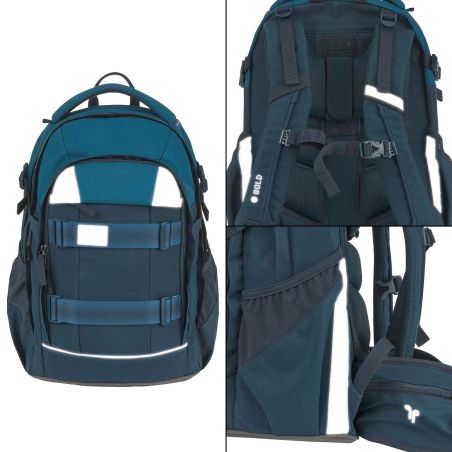 Lässig Schulrucksack Origin Bold Dark Blue – Ergonomisch, geräumig & stylisch