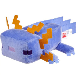 Minecraft weiches Spielzeug blaues Axolotl, ca. 20 cm große weiche Sammelfigur, vom Videospiel inspi