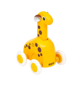 BRIO 30229 Push   Go Giraffe - Niedliches Drück- und Fahrspielzeug in klassicher BRIO-Optik - Empfoh