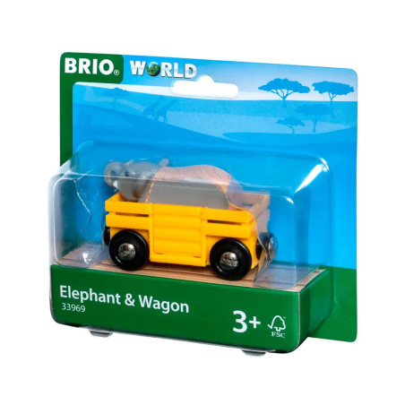 33969 BRIO Tierwaggon Elefant