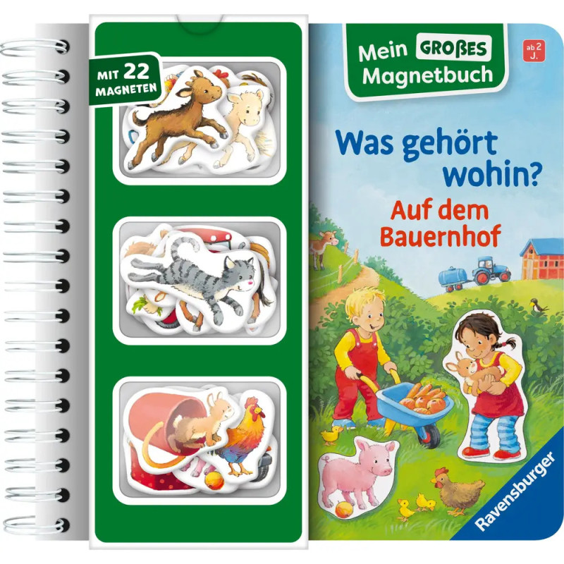 Mein großes Magnetbuch: Was  gehört wohin, Bauernhof