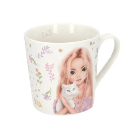 Depesche TOPModel Becher BLOOMING KITTY – Keramik, spülmaschinen- & mikrowellengeeignet