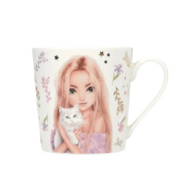 Depesche TOPModel Becher BLOOMING KITTY – Keramik, spülmaschinen- & mikrowellengeeignet