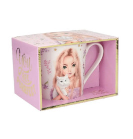 Depesche TOPModel Becher BLOOMING KITTY – Keramik, spülmaschinen- & mikrowellengeeignet