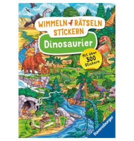 Wimmeln, Raetseln, Stickern: Dinosaurier