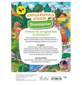 Wimmeln, Raetseln, Stickern: Dinosaurier