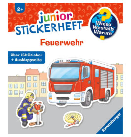 Ravensburger: Wieso? Weshalb? Warum? junior Stickerheft Feuerwehr – Ab 3 Jahren