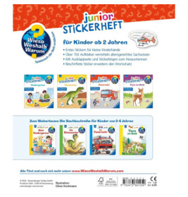 Ravensburger: Wieso? Weshalb? Warum? junior Stickerheft Feuerwehr – Ab 3 Jahren