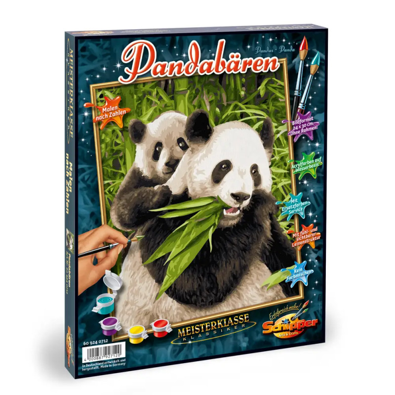 Malen nach Zahlen - Pandabären