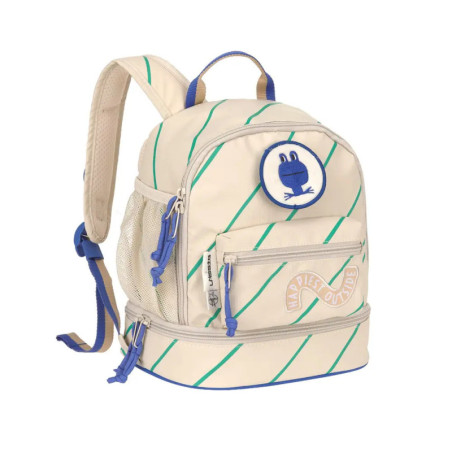 Lässig Mini Rucksack Happy Trails Frog – Ergonomischer Kinderrucksack, grün (200g)