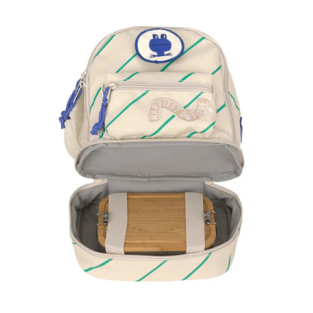 Lässig Mini Rucksack Happy Trails Frog – Ergonomischer Kinderrucksack, grün (200g)