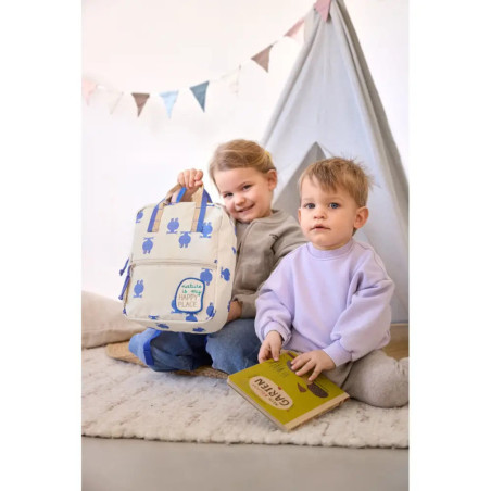 Lässig Mini Square Rucksack Happy Trails Frog – Kompakter Kinderrucksack