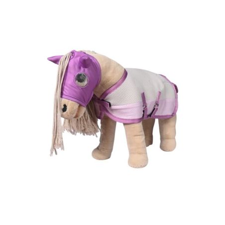 HKM Fliegenset Cuddle Horse hellrosa – Stilvoller Fliegenschutz für Pferde | HKM Sports Equipment 157591318.0001