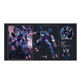 Sluban Exosuit Mecha Blau Claws 240 St. Klemmbausteine - Bauspielzeug M38-B1386