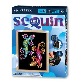 Sequin Art Blue Premium - Geckos