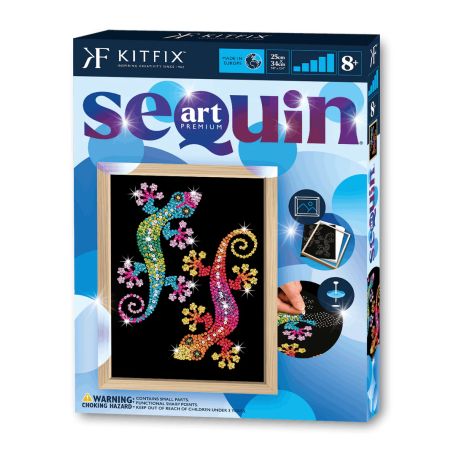 Sequin Art Blue Premium - Geckos