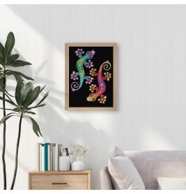 Sequin Art Blue Premium - Geckos