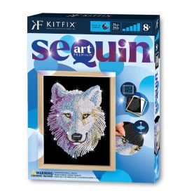 Sequin Art Blue Premium - Schneewolf