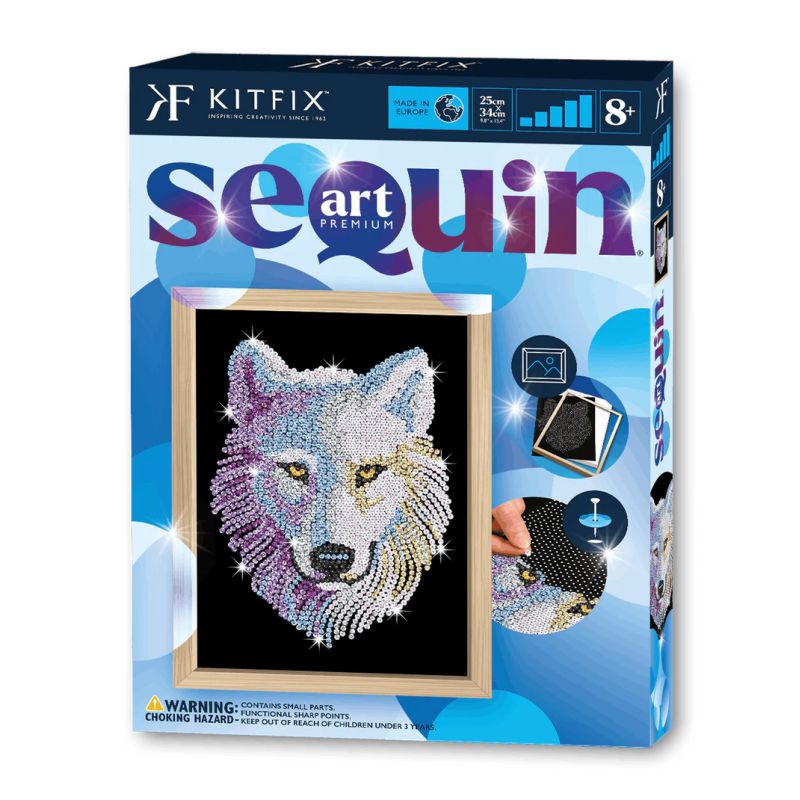 Sequin Art Blue Premium - Schneewolf