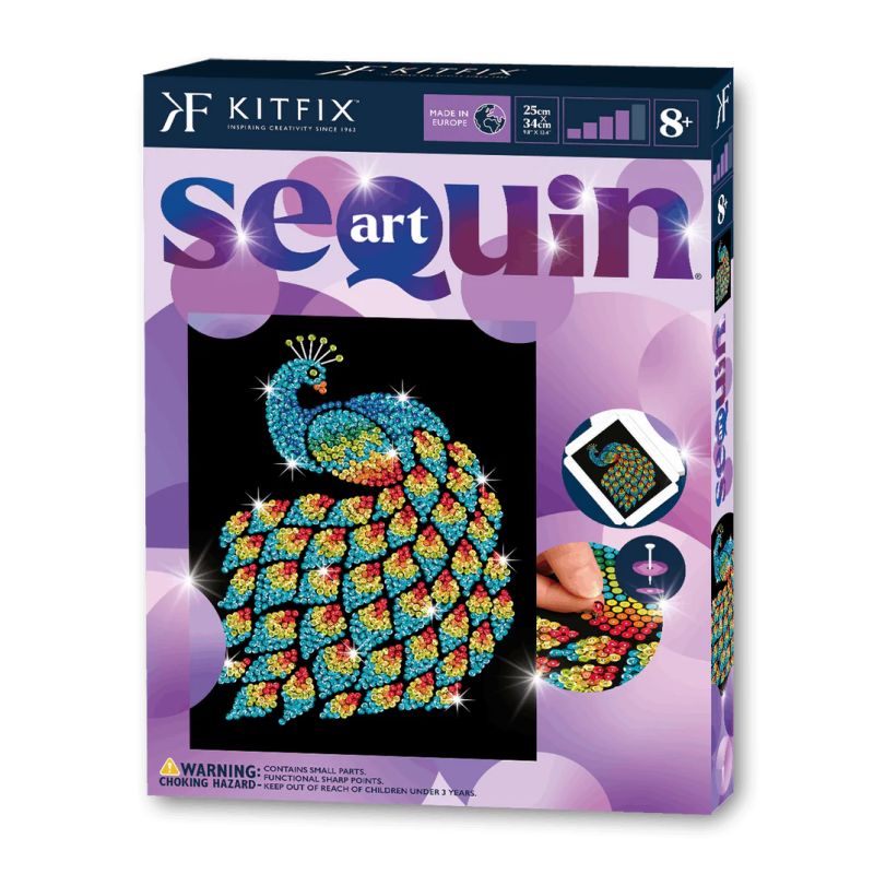 Sequin Art Purple - Pfau