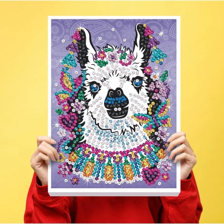 Sequin Art Craft Teen - Lama