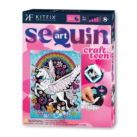Sequin Art Craft Teen - Geflügeltes Einhorn