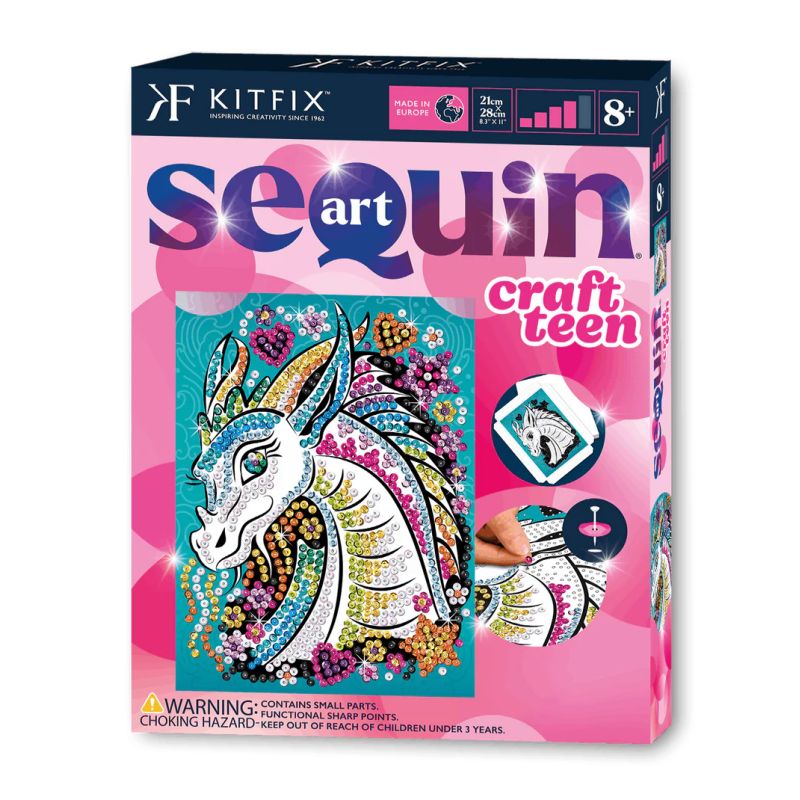 Sequin Art Craft Teen - Drache