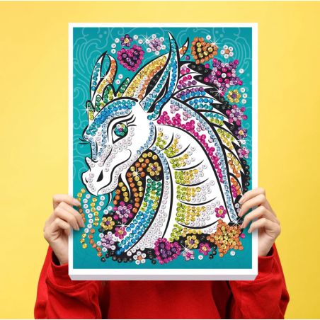 Sequin Art Craft Teen - Drache