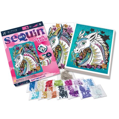 Sequin Art Craft Teen - Drache