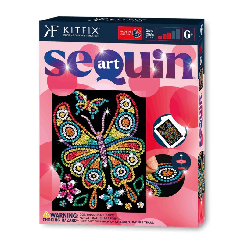 Sequin Art Red - Bernstein -Schmetterling