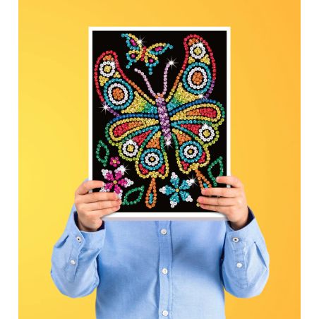 Sequin Art Red - Bernstein -Schmetterling