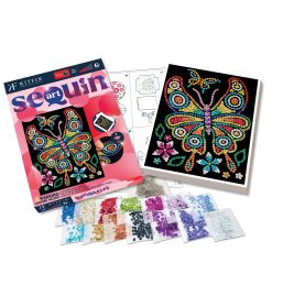 Sequin Art Red - Bernstein -Schmetterling