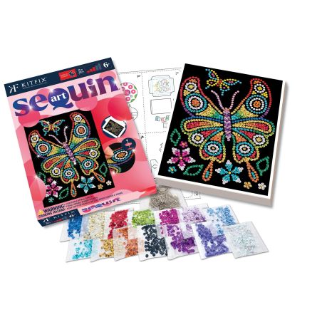 Sequin Art Red - Bernstein -Schmetterling