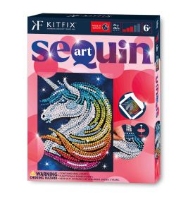 Sequin Art Red - Unicorn Stard ust