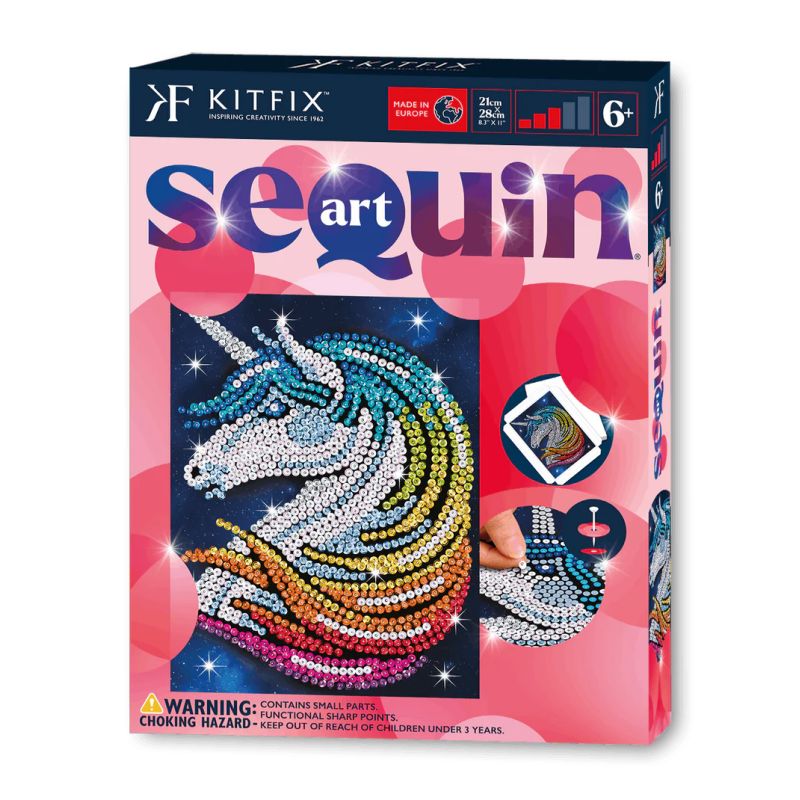 Sequin Art Red - Unicorn Stard ust