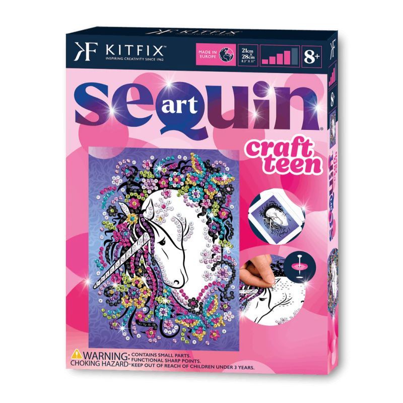 Sequin Art Craft Teen - Einhor n