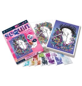 Sequin Art Craft Teen - Einhor n