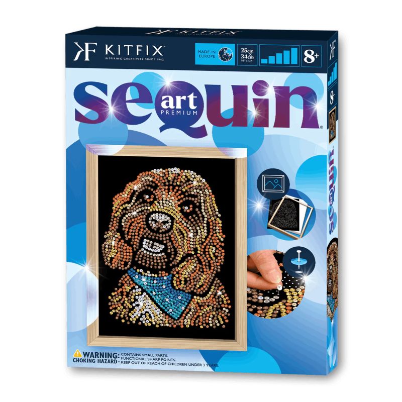 Sequin Art Blue Premium - Cockerpoo
