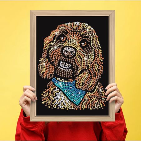 Sequin Art Blue Premium - Cockerpoo