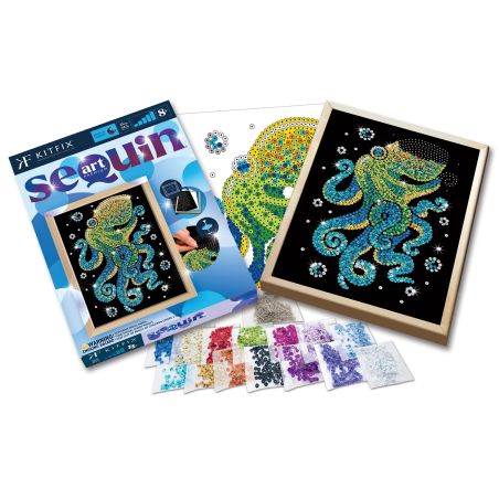 Sequin Art Blue Premium - Oktopus
